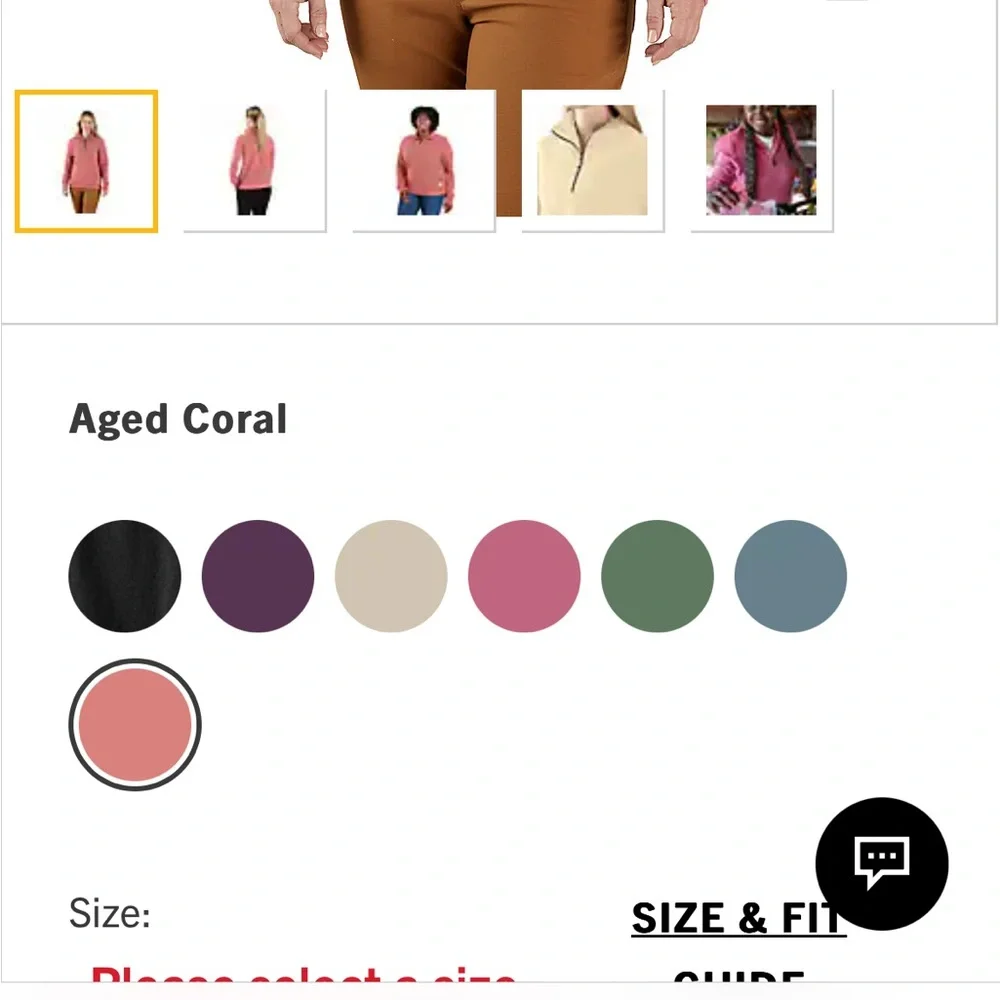 Carhartt Tencel Fiber Relaxed Fit Half Zip Sweatshirt - Picture 6 of 10